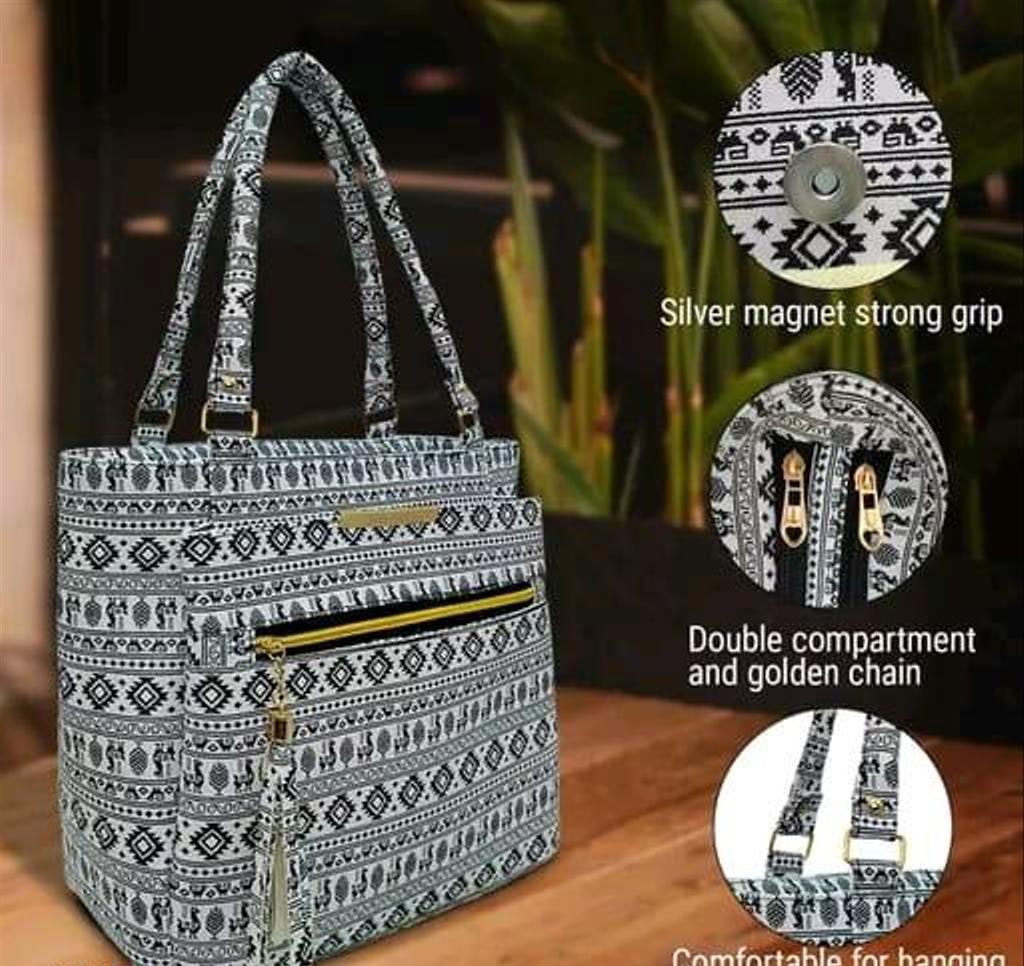 Animal Print Fabric Shoulder Bag