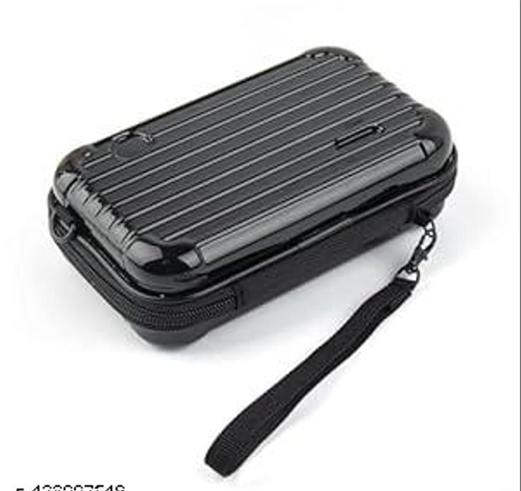 Black Hard-Shell Travel Organiser Case