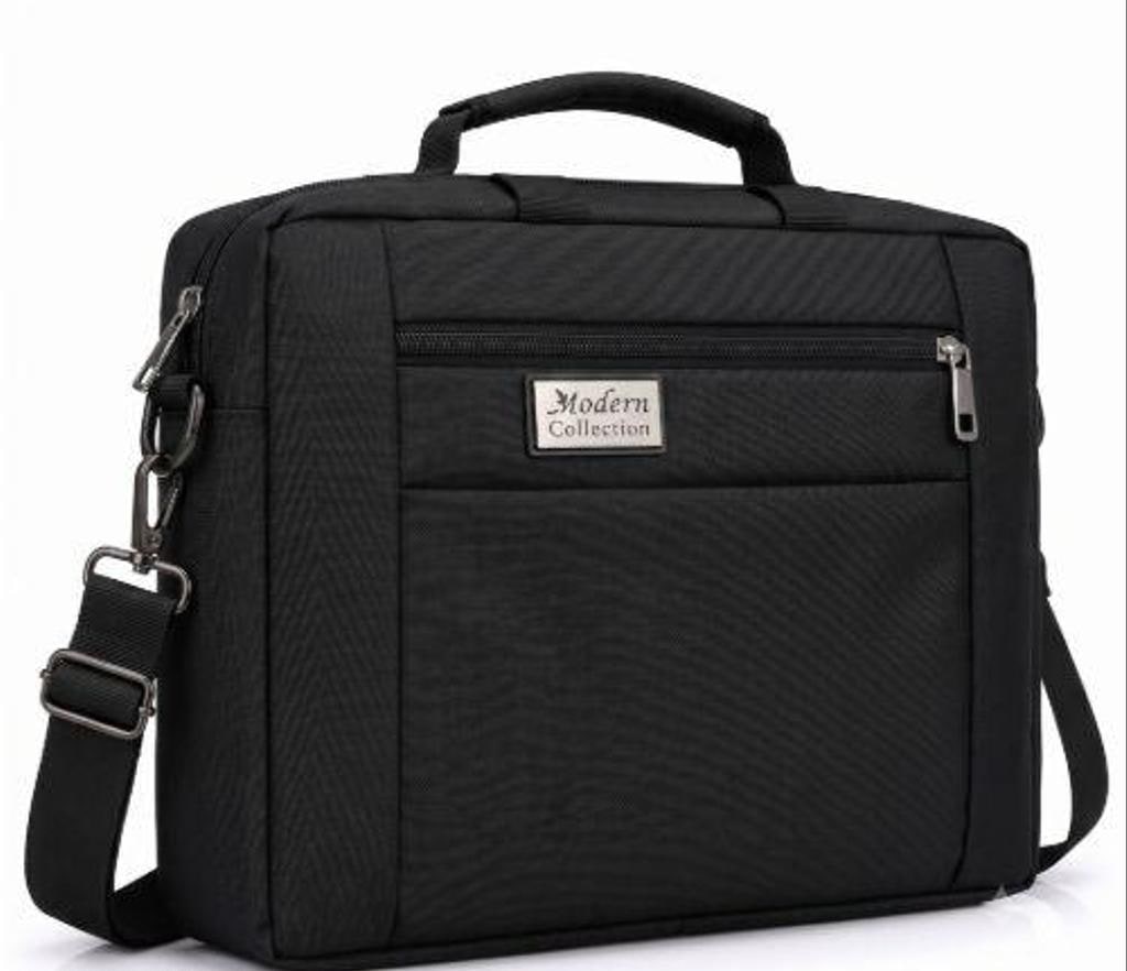 Black Polyester Formal Laptop Briefcase