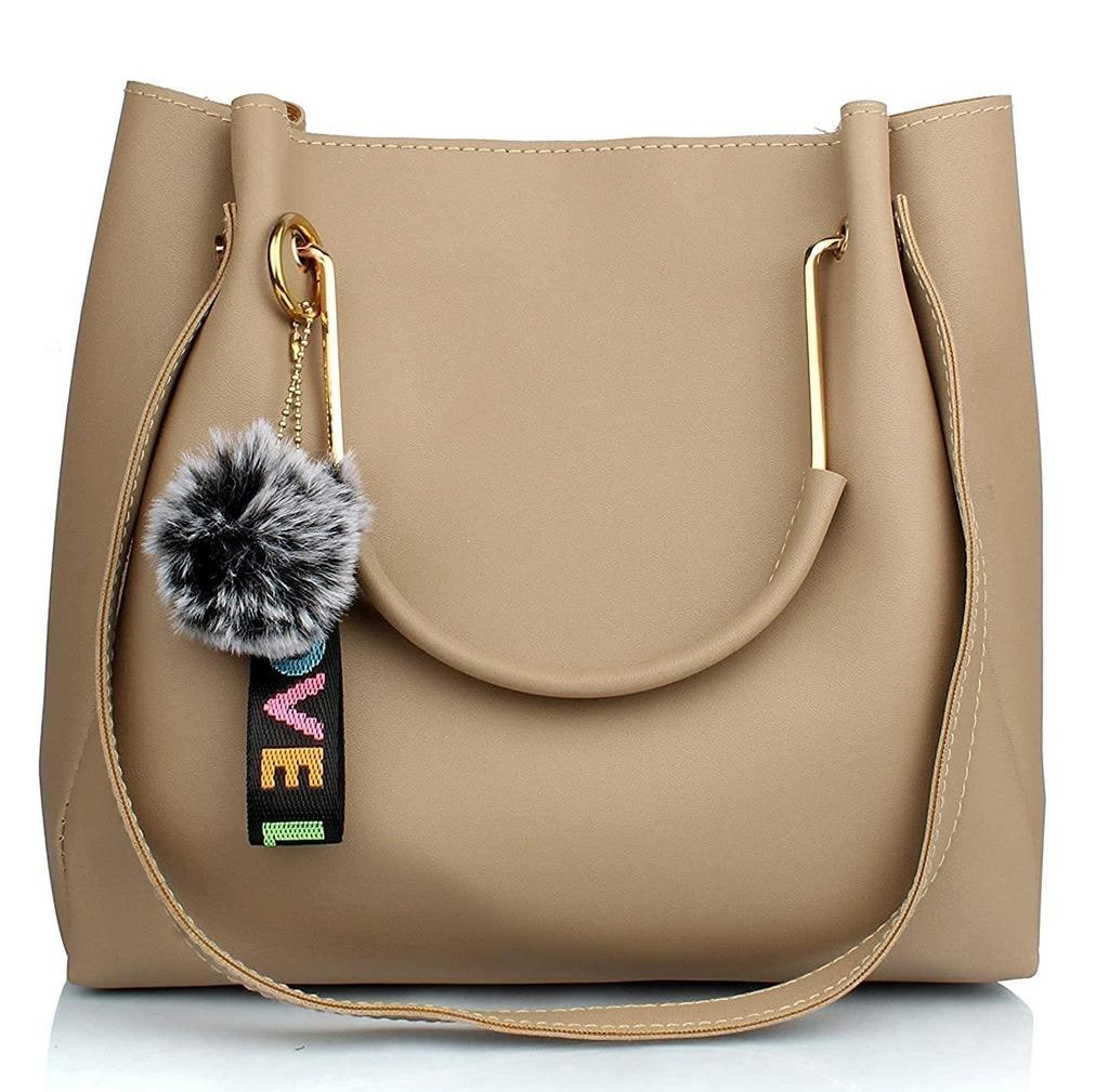 Black PU Handbag, Sling Bag and Clutch Set