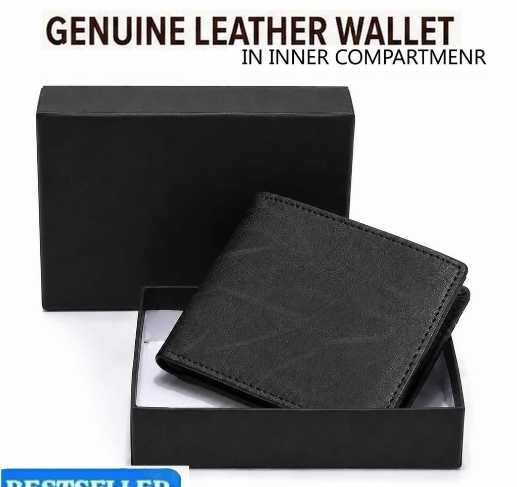 Brown Vintage-Style Zip Wallet