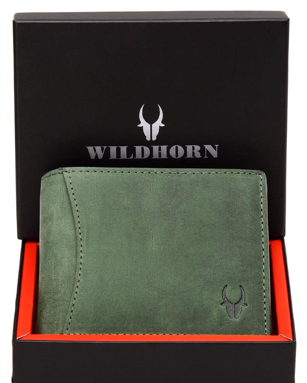 Buffalo Leather RFID Trifold Wallet