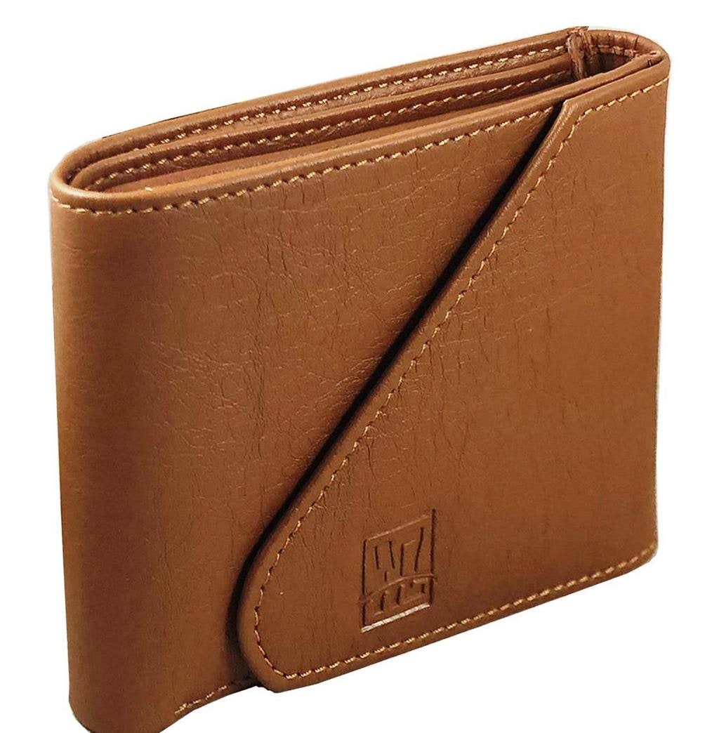 Canvas and Leather Wallet, 3 Card Slots