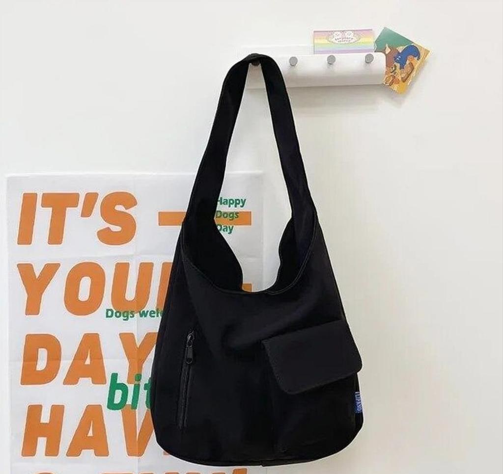 Canvas Tote Bag with Inner Zip Pocket