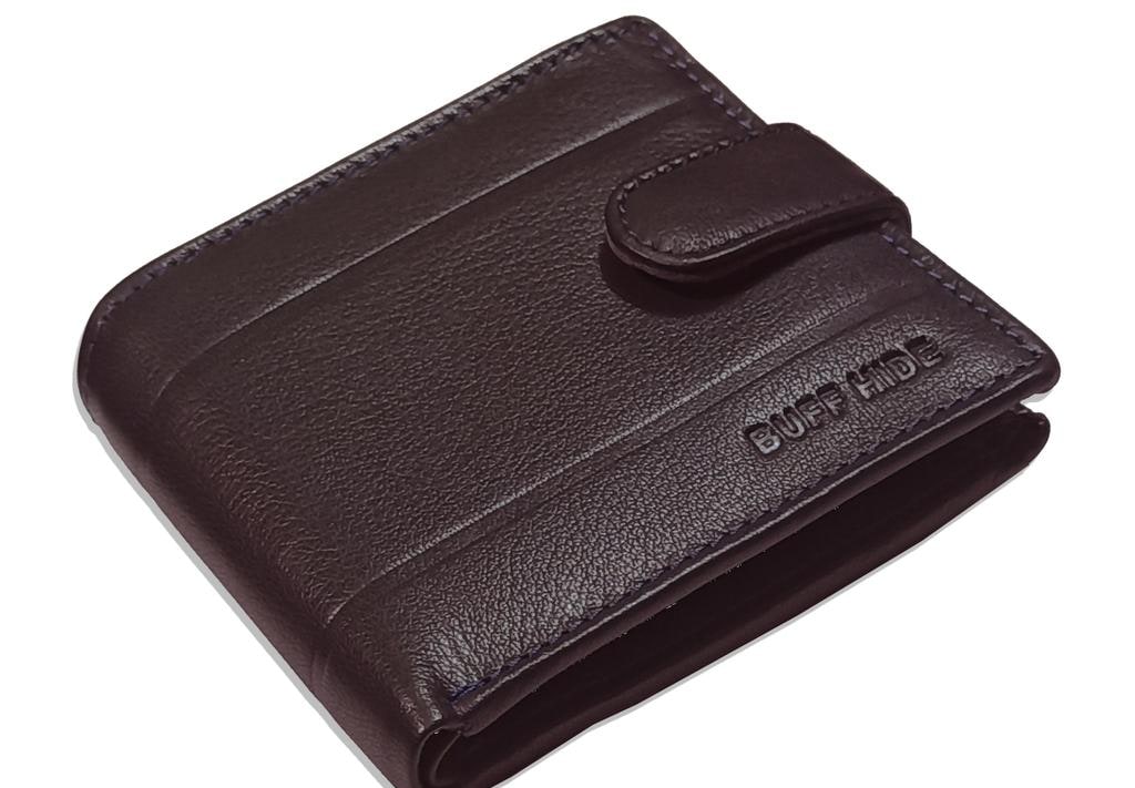 Carbon Brown Genuine Leather RFID Wallet