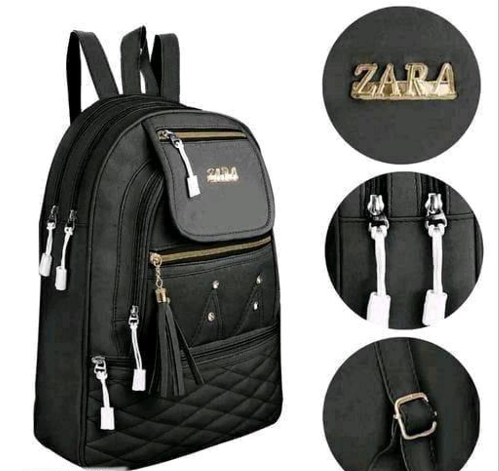 Checked PU Backpack