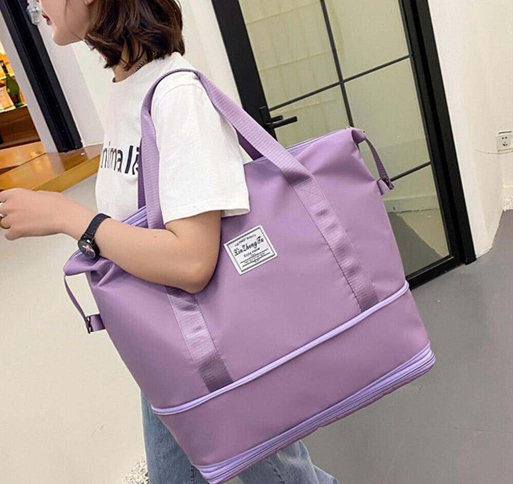 Expandable Foldable Travel Duffel with Trolley Sleeve