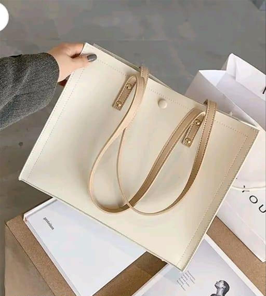 Girls Faux Leather Tote Bag