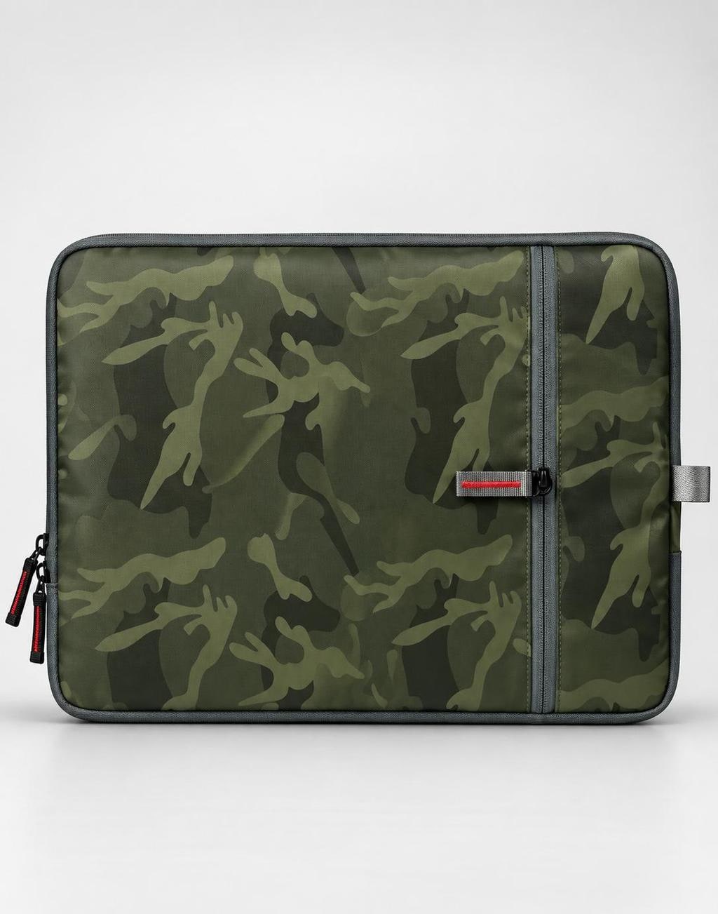Green Camouflage Padded Laptop Sleeve 15.6 Inch