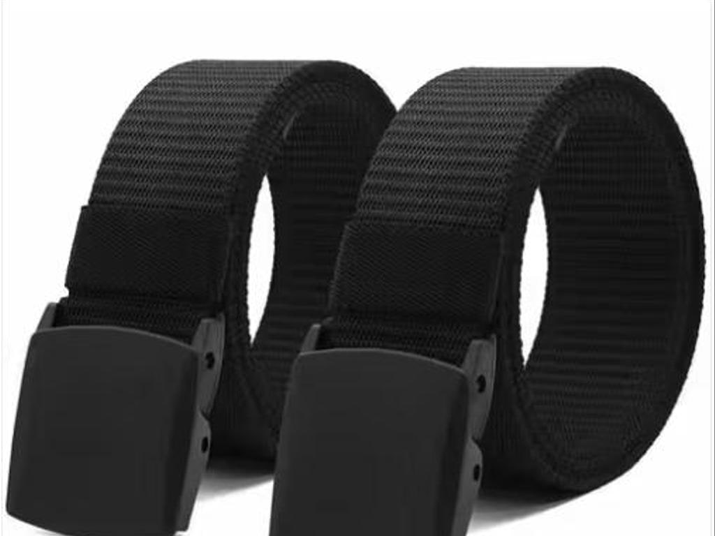 Multicolour Striped PU Belts, Pack of 2