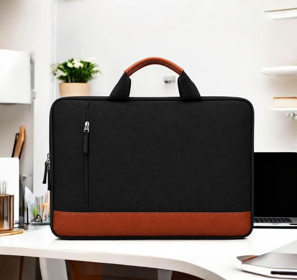 Polyester Laptop Briefcase with Trolley Strap 15.6 Inch