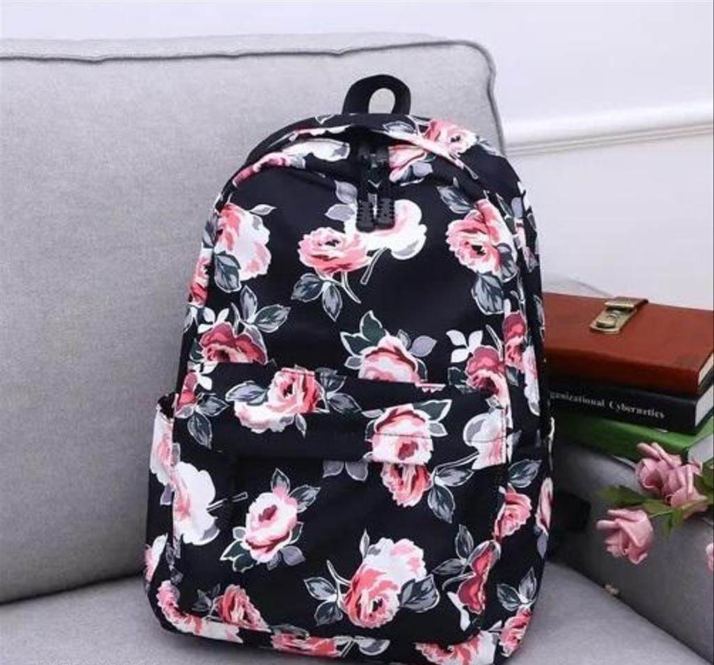 Printed Fabric Backpack for Girls