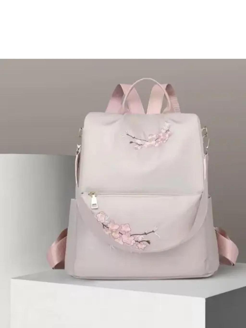 Printed PU Backpack for Women