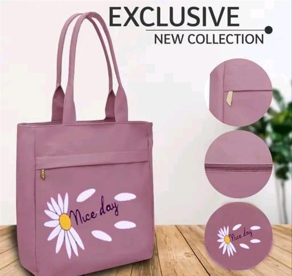 Printed PU Leather Tote Bag