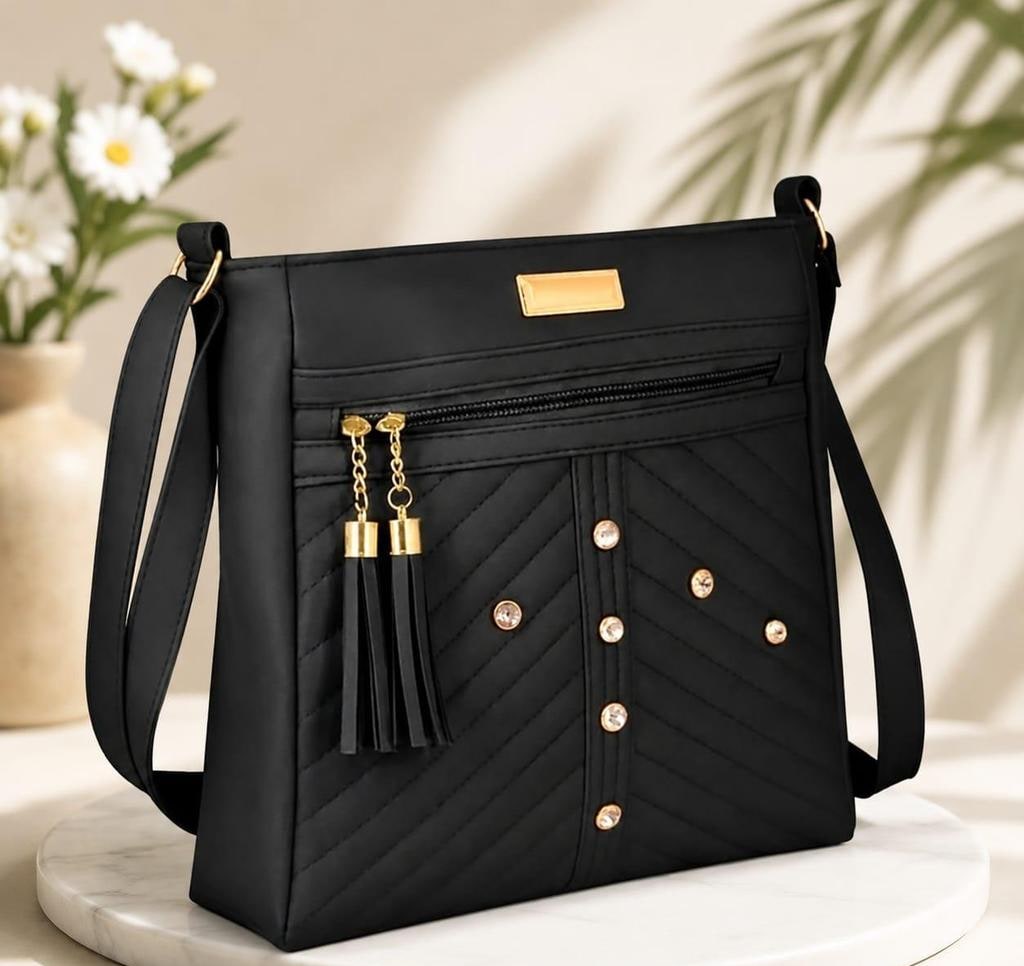 Printed PU Sling Bag