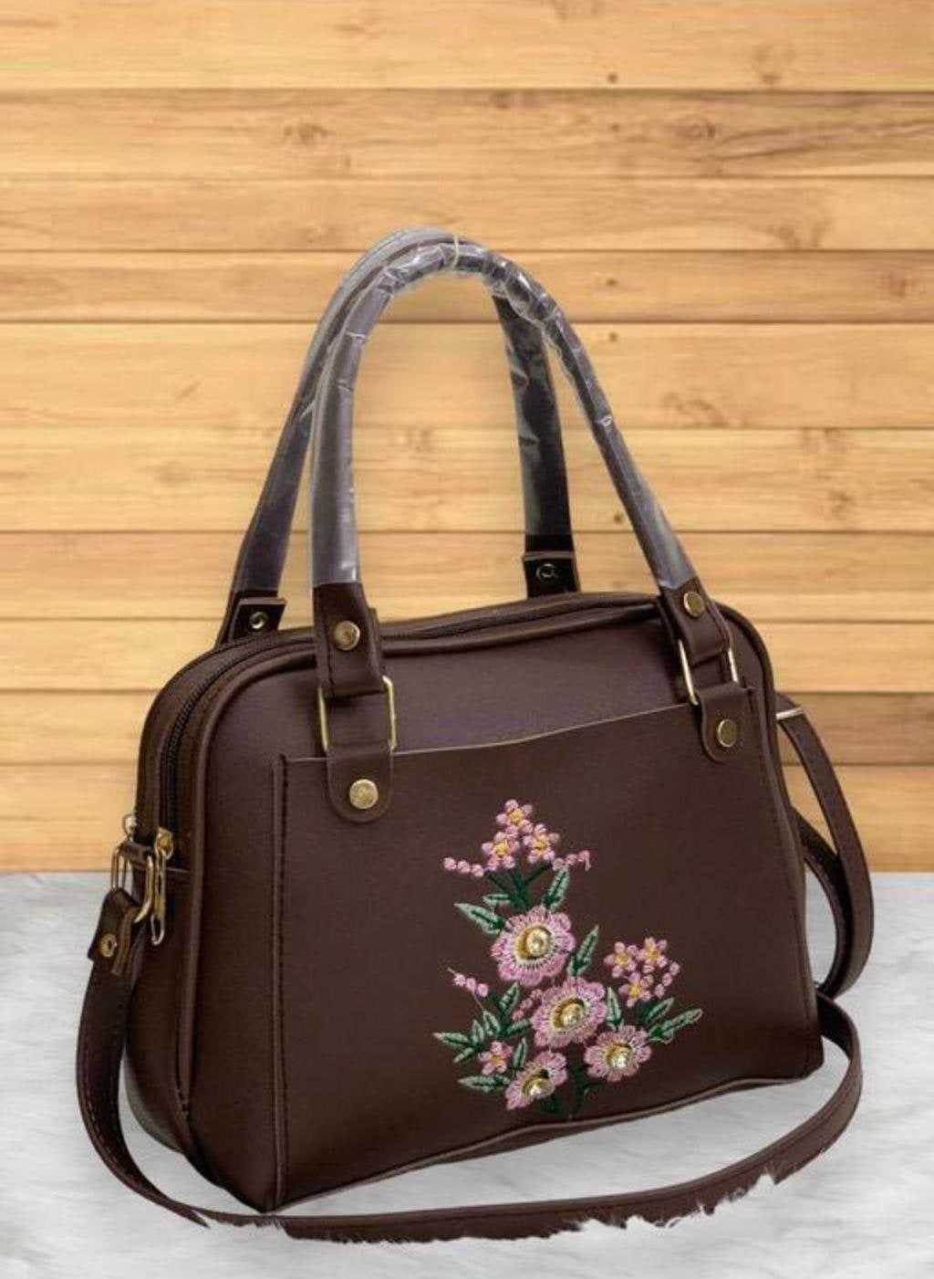 PU Designer Handbag With Fixed Strap