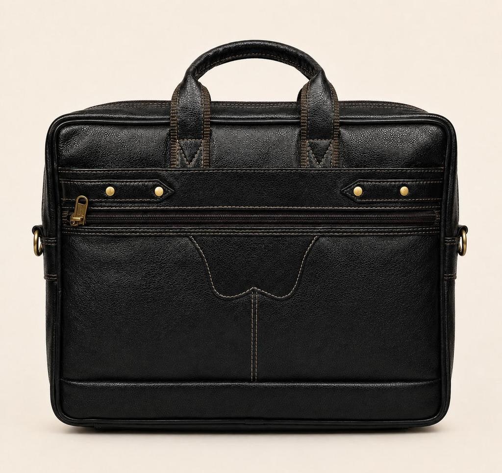 PU Leather Executive Laptop Messenger Bag