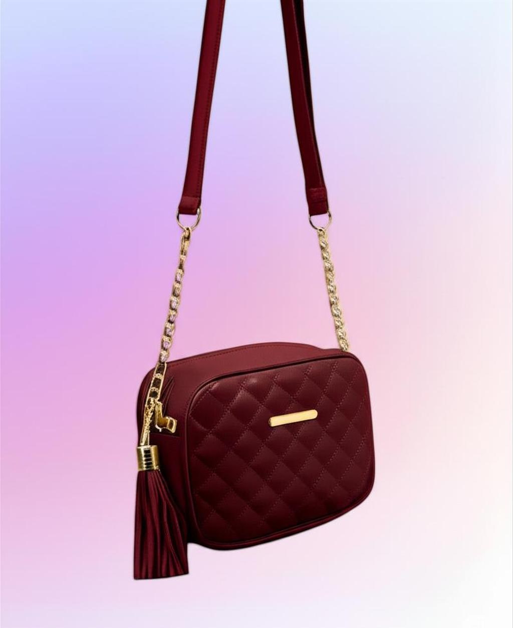 Quilted Leather Sling Bag