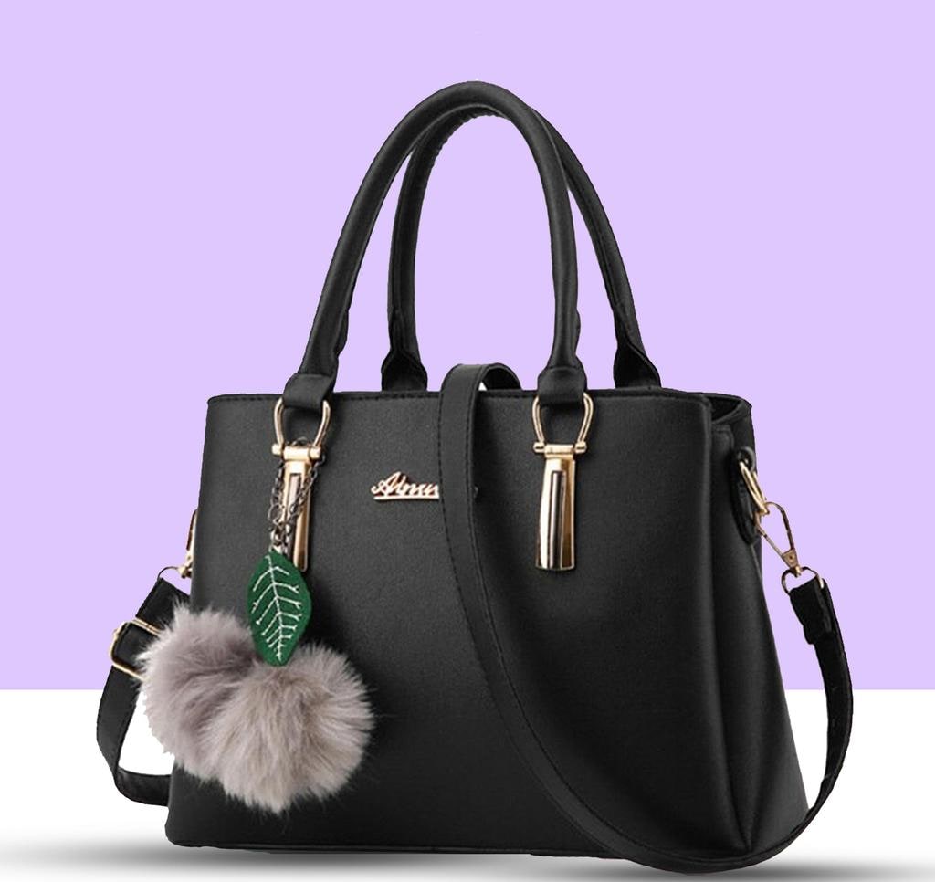 Self-Design PU Handbag, 10 x 10 in