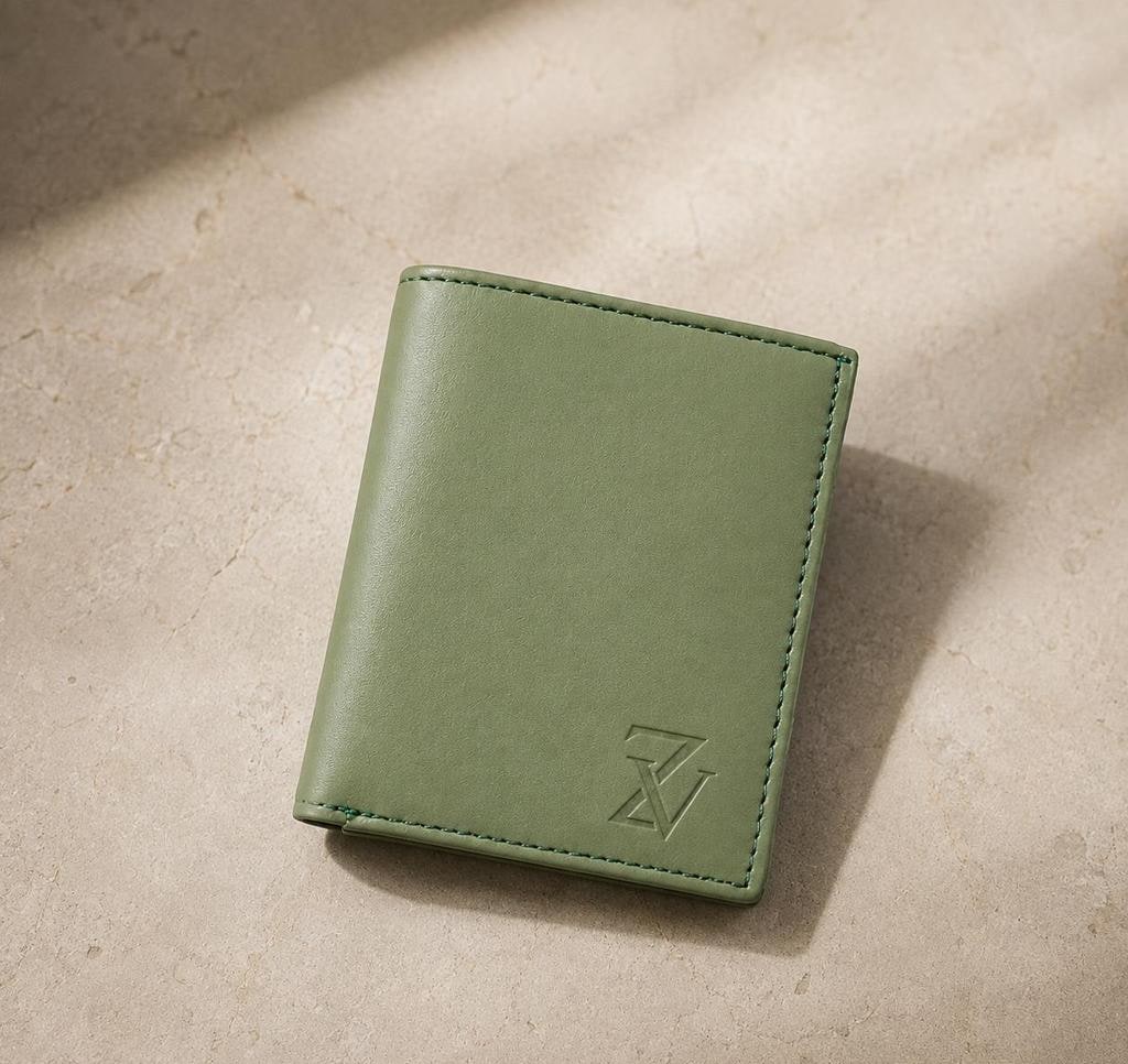 Solid Faux Leather Wallet for Men