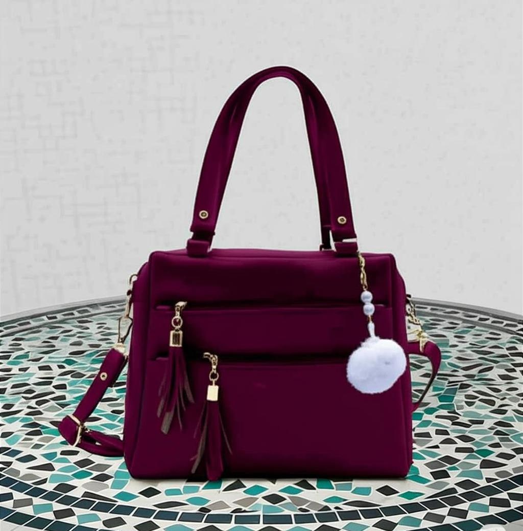 Solid PU Bag for Women