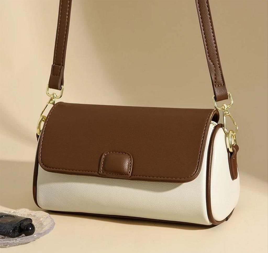 Solid Shoulder Handbag