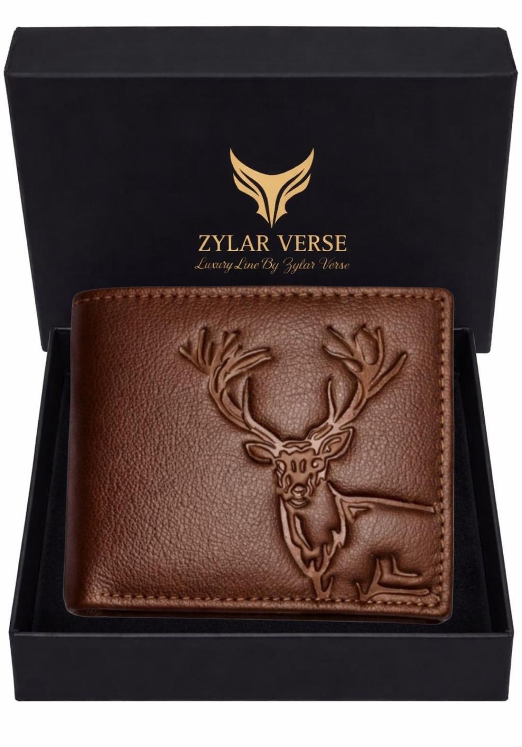 Textured Genuine Leather RFID Bi-Fold Wallet