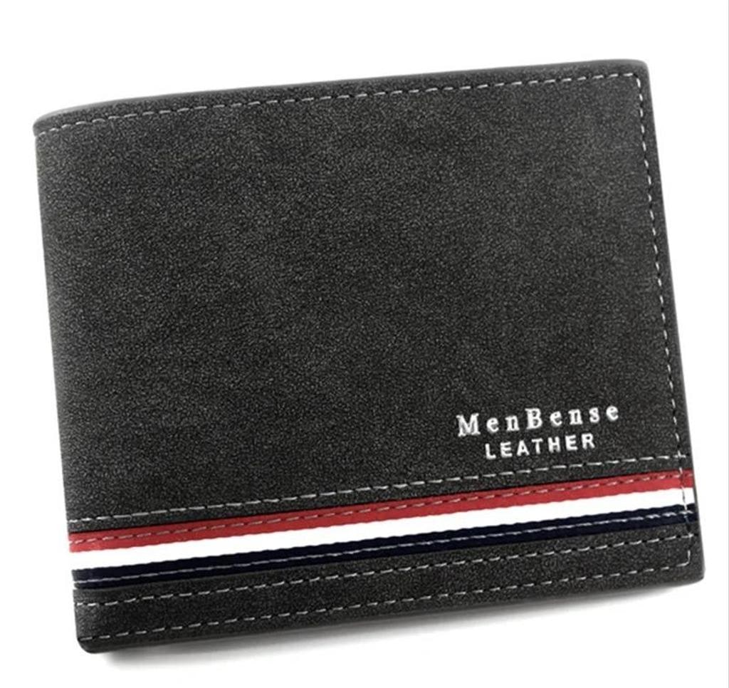 Textured Zip-Around Bi-Fold Wallet with Star Button