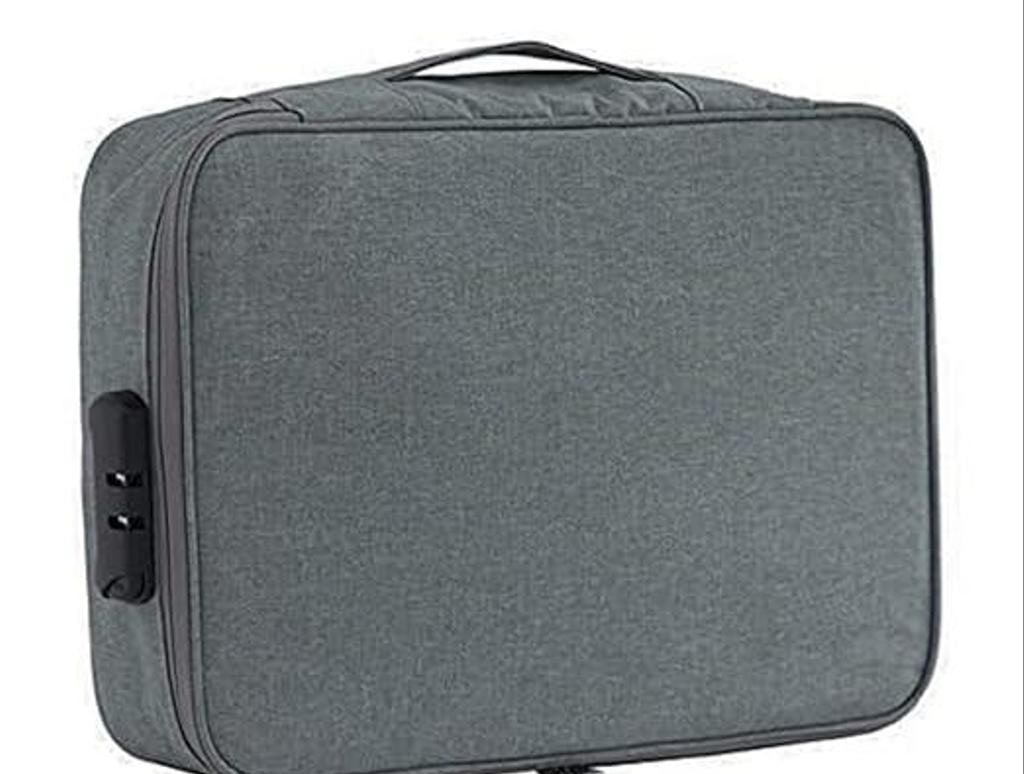 Three-Layer Travel Document Organiser with Lock